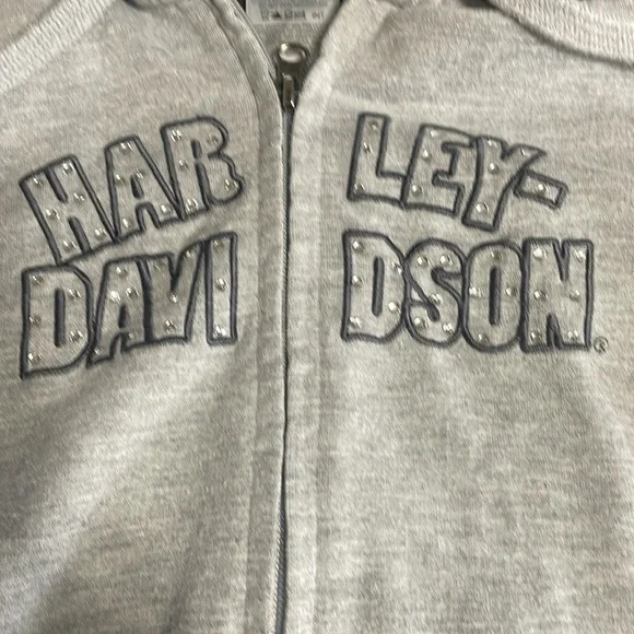 Harley-Davidson women’s  Gray Zip-Up Hoodie - Picture 2 of 9